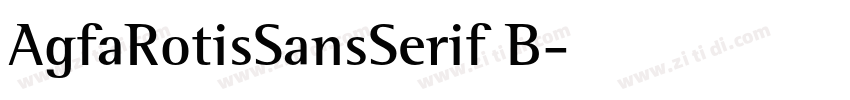AgfaRotisSansSerif B字体转换